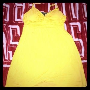 Bright yellow dress